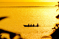 Golden Evening at Lake Phewa